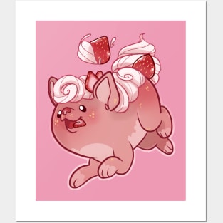 Strawberry Pupcake Posters and Art